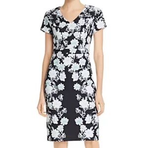 Karl Lagerfeld Paris Black and White Floral Mini Dress